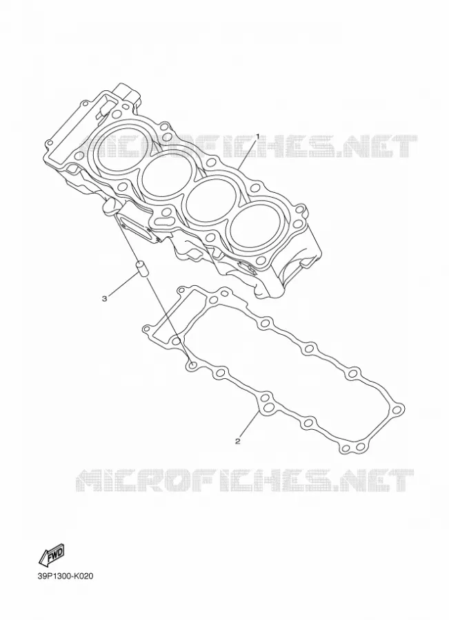 CYLINDRE Yamaha MOTO 800 2013 FAZER ABS  FZ8-SA