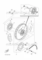 ROUE ARRIERE 2 pour Yamaha X-LIMIT 2009