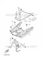 SUPPORT / REPOSE PIEDS pour Yamaha NEXT GENERATION 2009