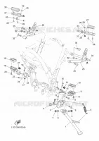 SUPPORT / REPOSE PIEDS pour Yamaha XTZ TENERE 2009