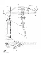 MAITRE CYLINDRE DE FREIN ARRIERE pour Yamaha FZ1 FAZER 2010