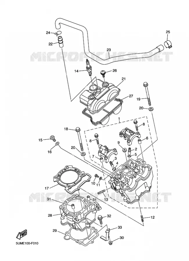 CYLINDRE Yamaha MOTO 250 2009 WRF  WR250F