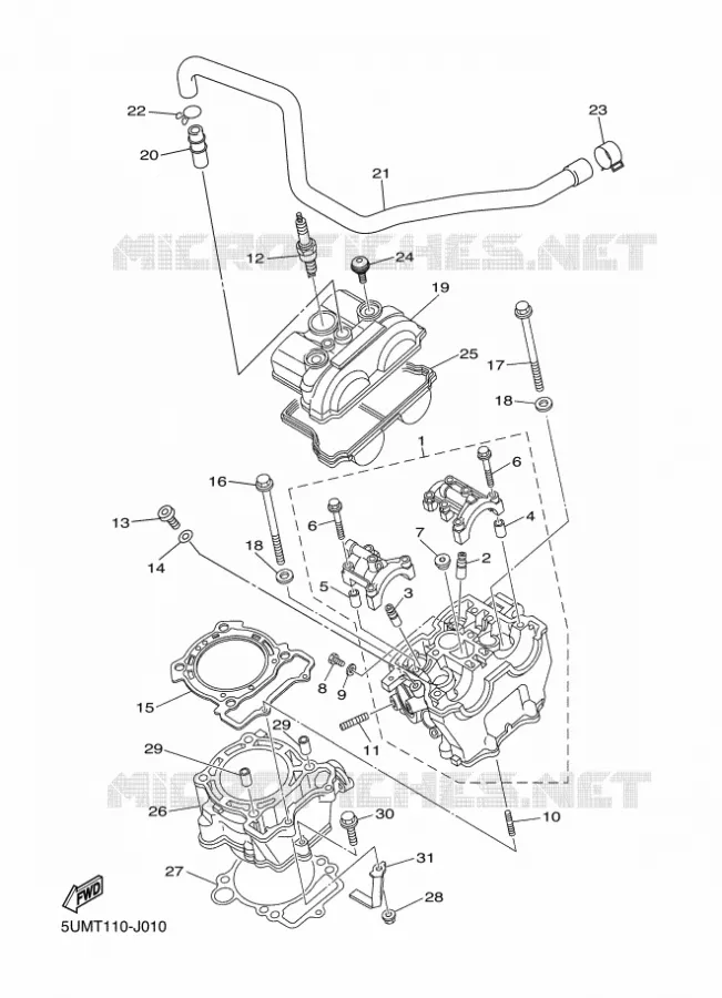 CYLINDRE Yamaha MOTO 250 2010 WRF  WR250F
