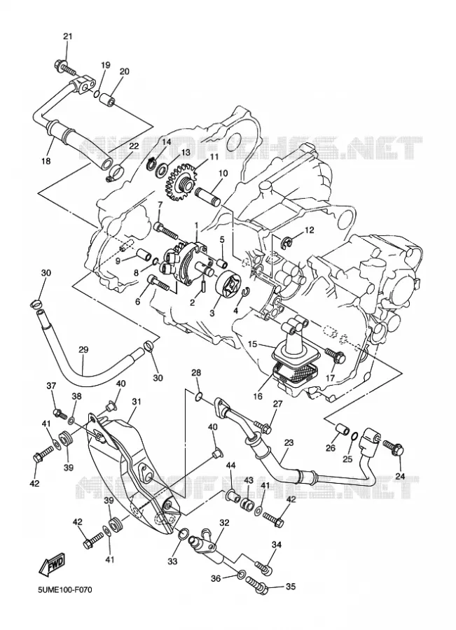 POMPE A HUILE Yamaha MOTO 250 2010 WRF  WR250F