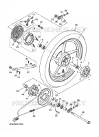 ROUE ARRIERE pour Yamaha YBR 2009
