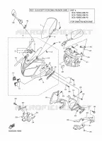 CARENAGES 1  pour Yamaha FAZER ABS 2009