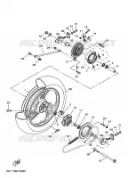 ROUE ARRIERE pour Yamaha YBR 2009