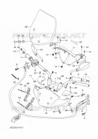 GUIDON ET CABLES pour Yamaha XCITY 2009