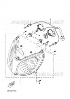 PHARE  pour Yamaha XCITY 2009