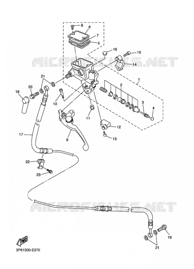 MAITRE CYLINDRE D'EMBRAYAGE Yamaha MOTO 1300 2009 FJR ABS  FJR1300A