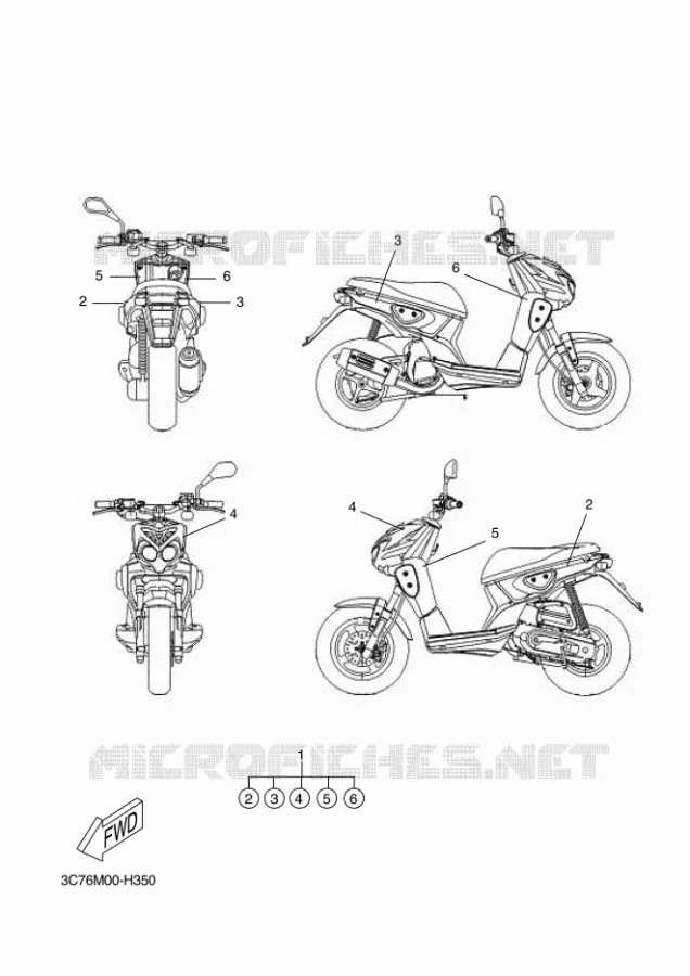 EMBLEME Yamaha SCOOTER 50 2009 STUNT NAKED  EW50N STUNT NAKED