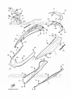COUVERCLE LATERAL pour Yamaha MAJESTY ABS 2009