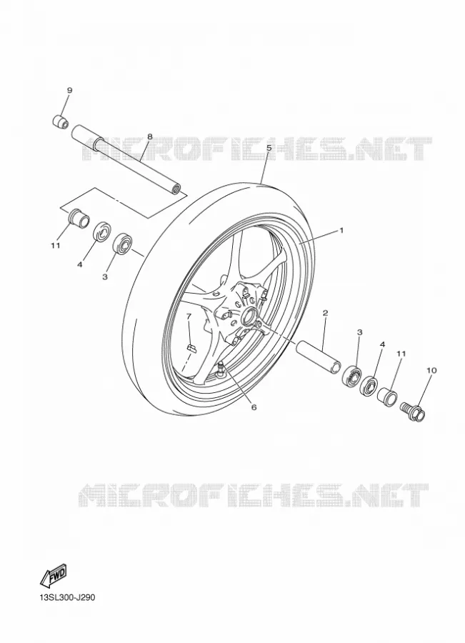 ROUE AVANT Yamaha MOTO 600 2013 R6  YZF-R6