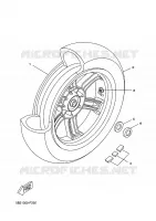 ROUE ARRIERE pour Yamaha XCITY 2009