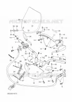 GUIDON ET CABLES pour Yamaha XCITY 2009