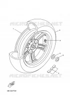 ROUE ARRIERE pour Yamaha XCITY 2009