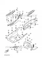 SUPPORT / REPOSE PIEDS pour Yamaha XCITY 2009