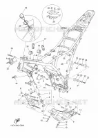 CADRE pour Yamaha XTZ TENERE 2009