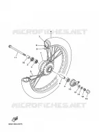 ROUE AVANT pour Yamaha CRYPTON 2009