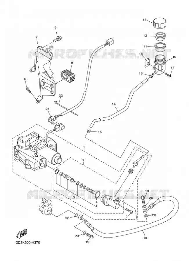 ACTIONNEUR DEMBRAYAGE Yamaha MOTO 1300 2009 FJR AS ABS  FJR1300AS