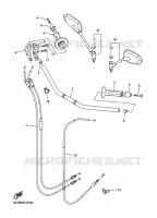 GUIDON ET CABLES pour Yamaha FZ1 ABS 2009