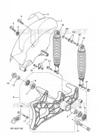BRAS OSCILLANT / AMORTISSEUR pour Yamaha XCITY 2009