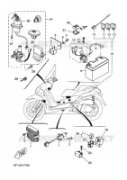 PARTIE ELECTRIQUE 1 pour Yamaha XCITY 2009