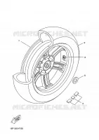 ROUE ARRIERE pour Yamaha XCITY 2009