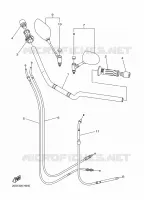 GUIDON ET CABLES pour Yamaha XJ6 ABS 2009
