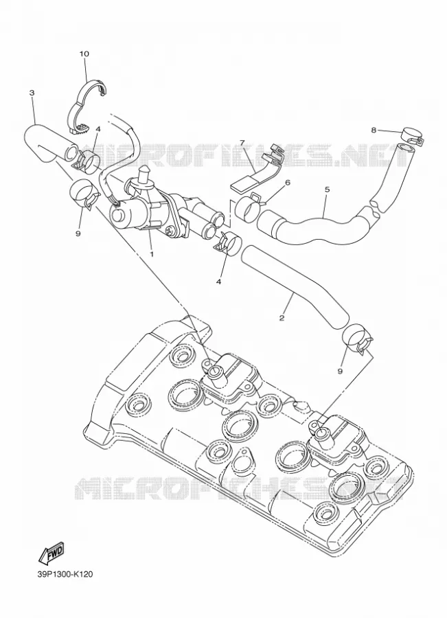 SYSTÈME D'ADMISSION D'AIR AIS Yamaha MOTO 800 2013 FZ8 ABS  FZ8-NA