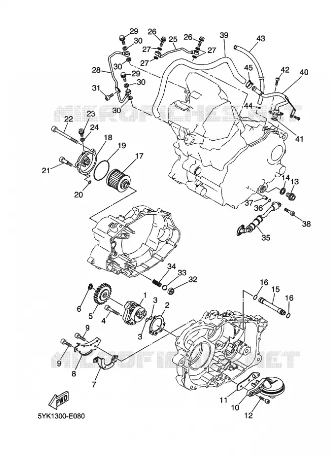 POMPE A HUILE Yamaha MOTO 660 2009 MT03  MT03