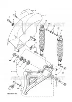 BRAS OSCILLANT / AMORTISSEUR pour Yamaha XCITY 2009