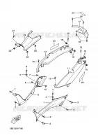 COUVERCLE LATERAL pour Yamaha XCITY 2009