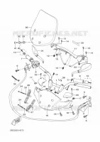 GUIDON ET CABLES pour Yamaha XCITY 2009