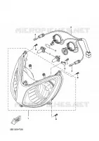 PHARE  pour Yamaha XCITY 2009
