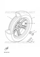 ROUE ARRIERE pour Yamaha XCITY 2009