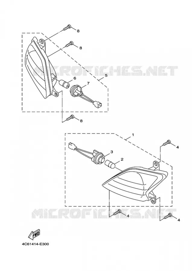 CLIGNOTANT Yamaha SCOOTER 125 2009 FLAME X  XC125 FLAME X