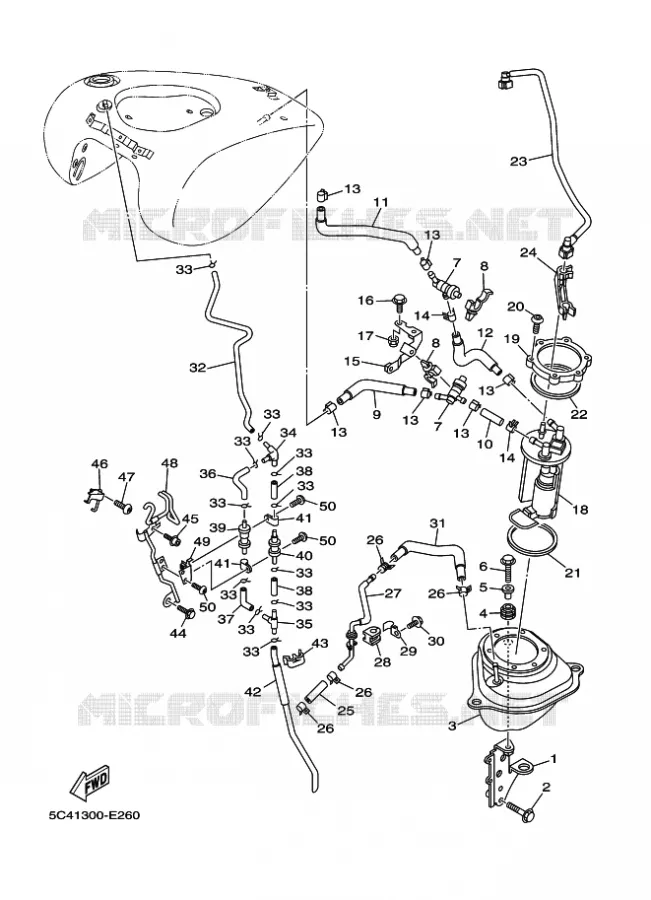 RESERVOIR A ESSENCE 2 Yamaha MOTO 1900 2009 MIDNIGHT STAR  XV1900A MIDNIGHT STAR