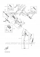 SUPPORT / REPOSE PIEDS pour Yamaha DTR 2010