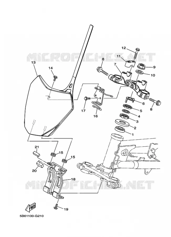 DIRECTION Yamaha MOTO 110 2010 TTR  TT-R110E