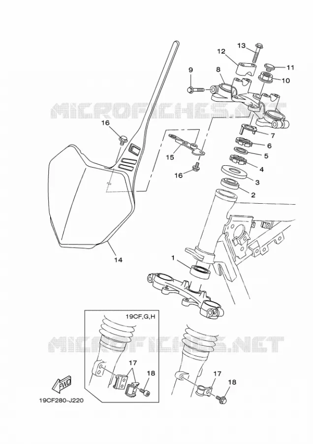 DIRECTION Yamaha MOTO 125 2010 TTR  TT-R125LWE