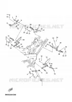 SUPPORT / REPOSE PIEDS pour Yamaha TZR 2010