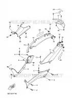 COUVERCLE LATERAL pour Yamaha XCITY 2010