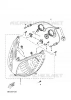 PHARE  pour Yamaha XCITY 2010