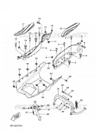 SUPPORT / REPOSE PIEDS pour Yamaha XCITY 2010