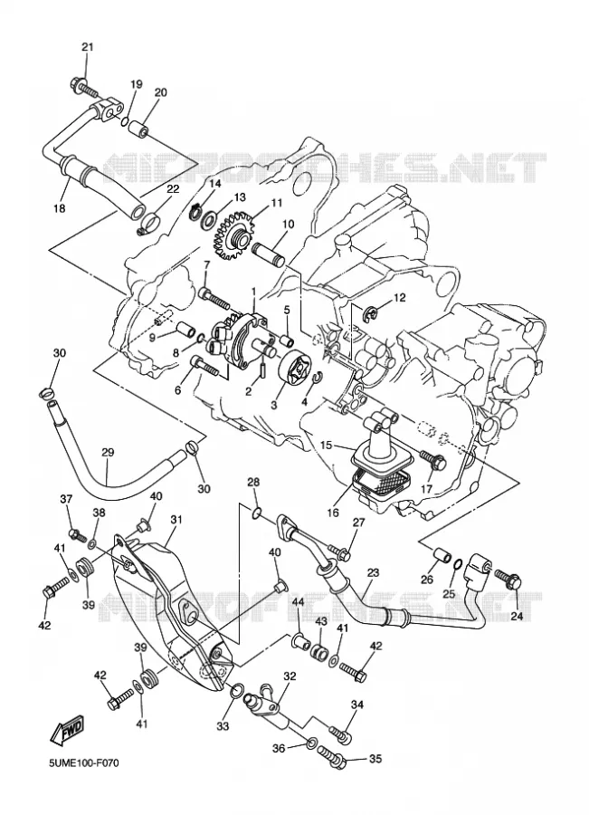 POMPE A HUILE Yamaha MOTO 250 2010 WRF  WR250F