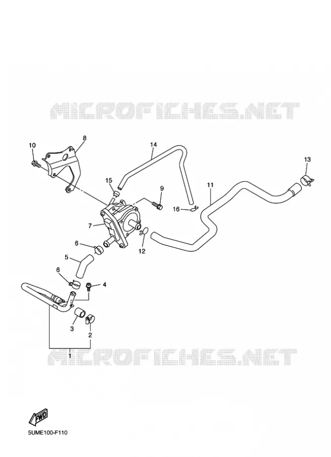 SYSTÈME D'ADMISSION D'AIR AIS Yamaha MOTO 250 2010 WRF  WR250F