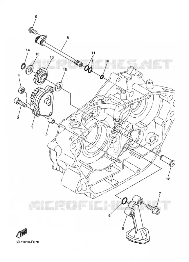 POMPE A HUILE Yamaha MOTO 250 2010 WRX  WR250X