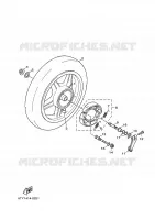 ROUE ARRIERE pour Yamaha CYGNUS 2010