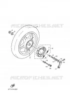ROUE ARRIERE pour Yamaha CYGNUS 2010